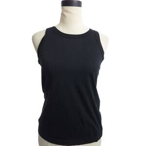 NWT Everlane Cutaway Organic Cotton Tank XS Top Black